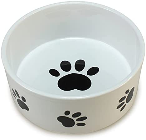 página Amplificador En el nombre Arquivet Comedero, Bebedero de cerámica para Perro o Gato Estilo Huellas -  Recipiente Comida para Mascotas - Plato alimentador de cerámico para Perros  y Gatos - Cuenco para Perros y Gatos -