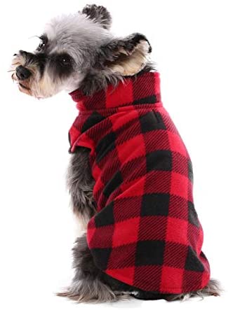 suéter de corazón XS-XL chaleco de cuello alto suéteres de punto abrigo para perro con agujero para correa para perros pequeños y medianos Kuoser Suéter de perro para perro 